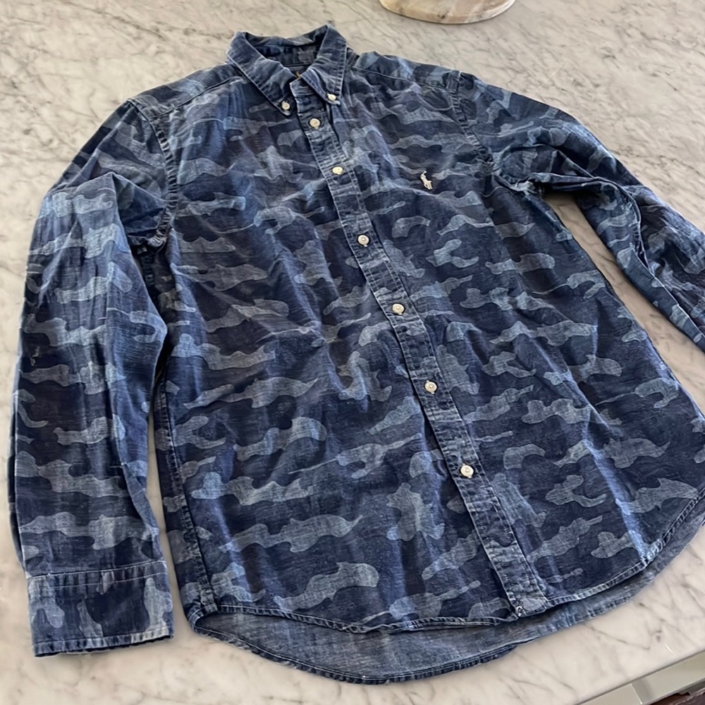 Ralph Lauren Boys XL (18-20) Cotton Linen Shirt